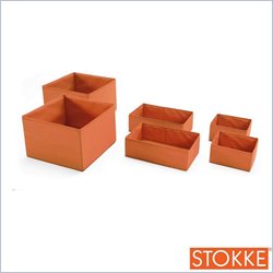 Stokke Keep Fabric Basket Set in Orange