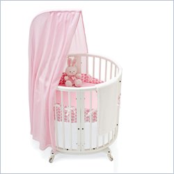 Stokke Sleepi Baby Crib Mini Bedding Set in Pink Dots