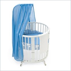 Stokke Sleepi Baby Crib Mini Bedding Set in Blue Dots