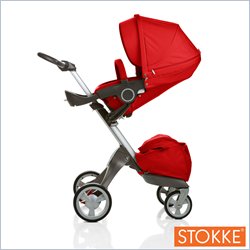 Stokke Xplory High Basic Baby Stroller in Red
