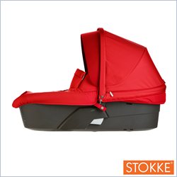 Stokke Xplory Carry Cot w/ Textile Set in Red