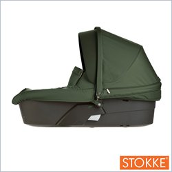Stokke Xplory Carry Cot w/ Textile Set in Green