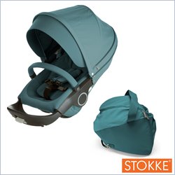 Stokke Xplory Seat w/ Textile Set in Blue