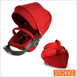 Stokke Xplory Seat w/ Textile Set in Red