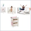 Stokke Sleepi Bassinet, Crib and Junior Bed w/ Changing Table Set in White