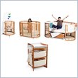 Stokke Sleepi Bassinet, Crib and Junior Bed w/ Changing Table Set in Cherry
