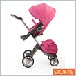 Stokke XPLORY® 2011 Baby Stroller with Parasol and Blanket in Limited Edition Pink Stokke XPLORY® 2011 Baby Stroller with Parasol and Blanket in Limited Edition Pink