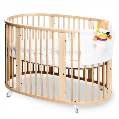 Stokke Sleepi Convertible Wood Crib in Natural