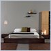 Modloft Charlton Modern Platform Bed in White Oak Finish
