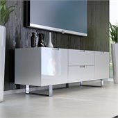Modloft Eldridge 59 Entertainment Unit in White Lacquer