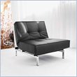 Modloft Chrystie Modern Convertible Chair in Black
