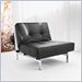 Modloft Chrystie Modern Convertible Chair in Black