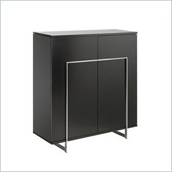 Modloft Bleecker Urban Modern Buffet Cabinet In Wenge Finish