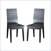 Modloft Forsyth Leatherette Modern Dining Chair ( set of 2 )