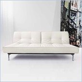 Modloft Chrystie Modern Convertible Sofa in White