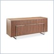 Modloft Bleecker Urban Modern Buffet Table in Walnut Finish