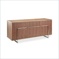 Modloft Bleecker Urban Modern Buffet Table in Walnut Finish