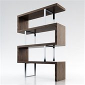 Modloft Pearl Bookcase in Walnut