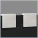 Modloft Monroe Set of 2 Leatherette Headboard Pillows in White