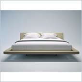 Modloft Jane King Size Platform Bed in Beige Fabric