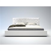 Modloft Madison Bed in White Leather