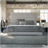 Modloft Prince Bed in Dusty Grey Leather