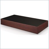 Modloft Mott 49 Coffee Table in Wenge and Black Glass