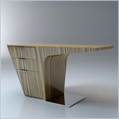 Modloft Mercer Desk in Zebrano Lacquer