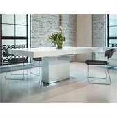 Modloft Astor Dining Table in White Lacquer