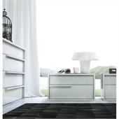 Modloft Jane Nightstand in White Lacquer