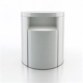 Modloft Mulberry Nightstand in White Lacquer