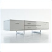 Modloft Allen 72 Entertainment Unit in White Lacquer