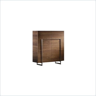 Modloft Bleecker Urban Modern Buffet Cabinet in Walnut Finish