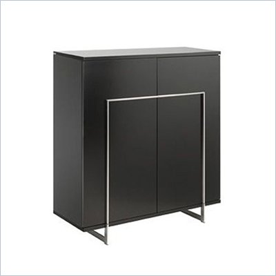 Modloft Bleecker Urban Modern Buffet Cabinet In Wenge Finish