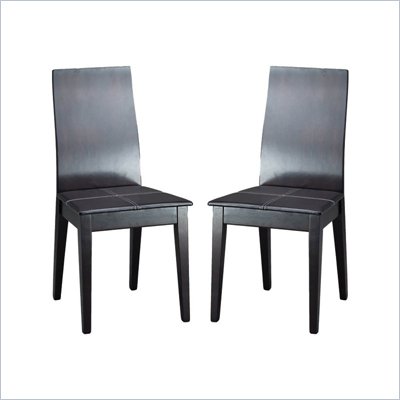 Modloft Forsyth Leatherette Modern Dining Chair ( set of 2 )