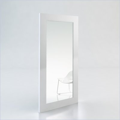 Modloft Norfolk Mirror in White Lacquer