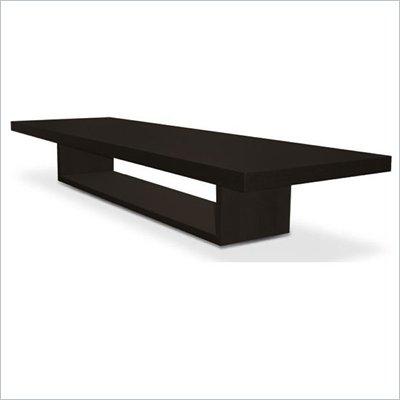 Modloft Walker Modern Rectangular Wood Coffee Table in Wenge
