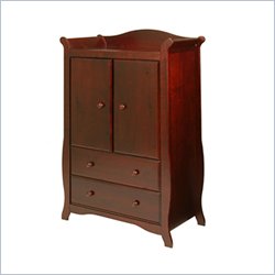 Stork Craft Aspen Armoire in Cherry