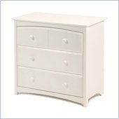 Stork Craft Beatrice 3 Drawer Chest in White Finish