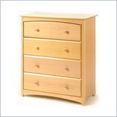 Stork Craft Beatrice 4 Drawer Chest in Natural Finish