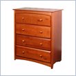 ADD TO YOUR SET: Stork Craft Beatrice 4 Drawer Chest in Cognac Brown Finish