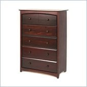Stork Craft Beatrice 5 Drawer Chest in Cherry Finish