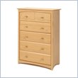 ADD TO YOUR SET: Stork Craft Beatrice 5 Drawer Chest in Natural Finish