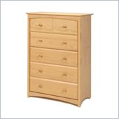 Stork Craft Beatrice 5 Drawer Chest in Natural Finish