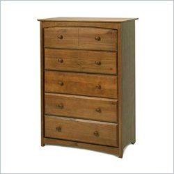 Stork Craft Beatrice 5 Drawer Chest in Oak Finish