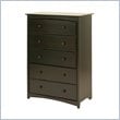 ADD TO YOUR SET: Stork Craft Beatrice 5 Drawer Chest in Espresso Finish