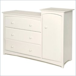 Stork Craft Beatrice Combo Tower in White