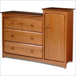 Stork Craft Beatrice Combo Tower in Oak