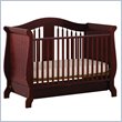Stork Craft Aspen Stages Standard Wood Crib in Cherry 