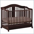 Stork Craft Rochester Stages Standard Wood Crib in Cherry